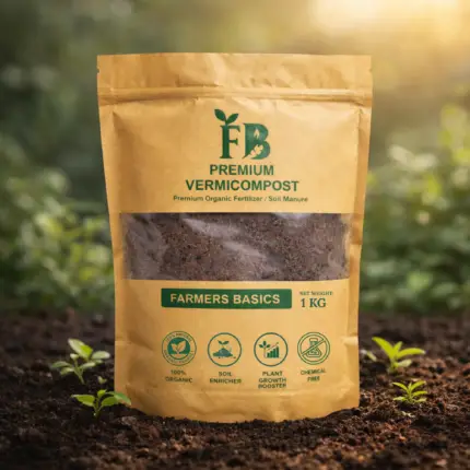 Premium Organic Vermicompost | Organic Fertilizer (1 Kg)