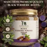 Black Turmeric Powder 100g | Ayurvedic Herbal Supplement for Men & Women - Image 4